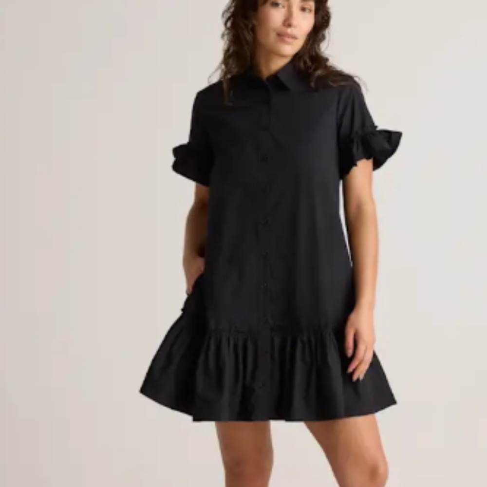 Black mini dress